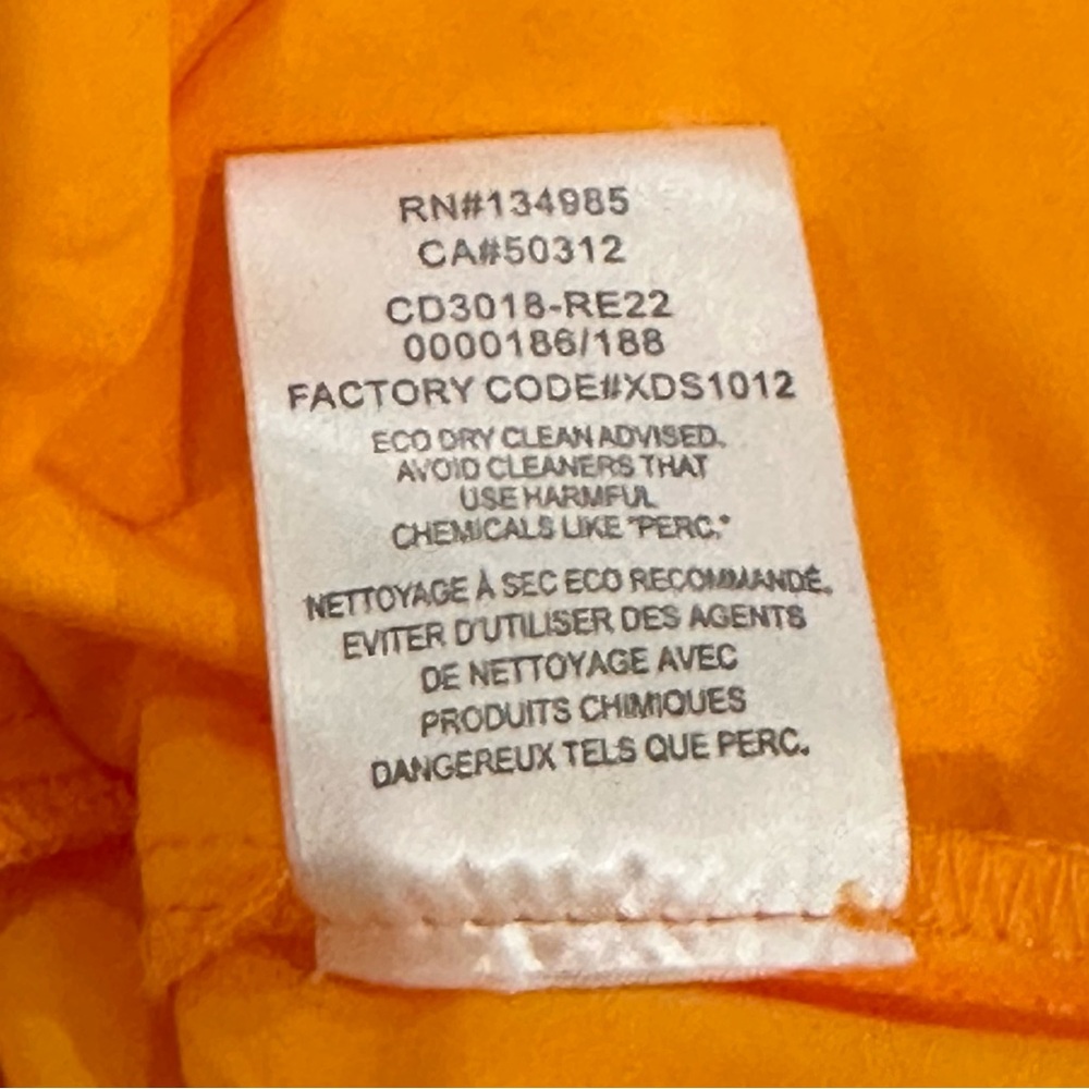 NWT For Love & Lemons St. Lucia Dress Off Shoulder Size Small Orange - Picture 10 of 10
